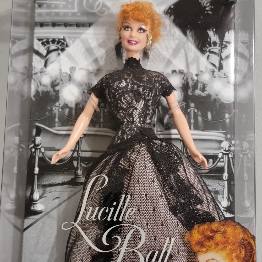 Lucille Ball Collector Doll in Black Lace Dress